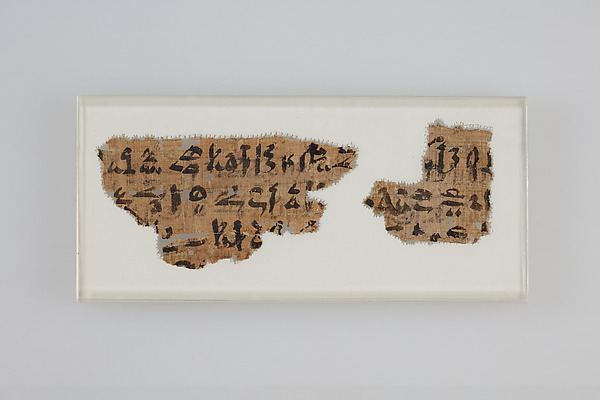 Letter with hieratic inscription